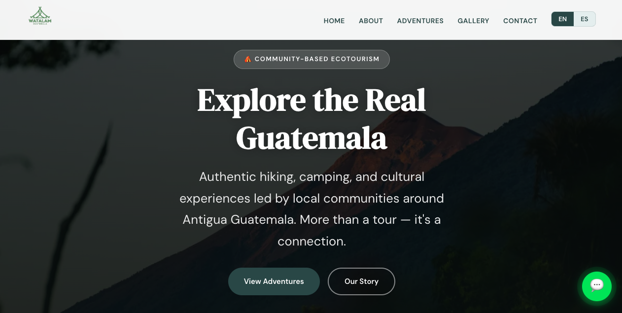 Watalam Guatemala website preview